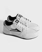 TELFORD LOW  WHITE/BLACK LEATHER